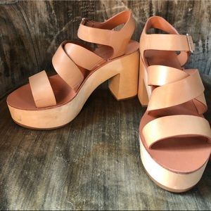 Platform heel sandal